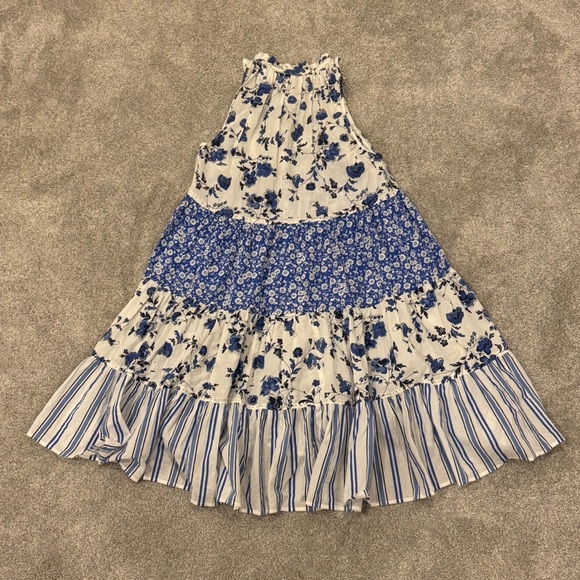 Tuckernuck Ro’s Garden sundress Sofia floral cotton dress Medium Provence blue - Picture 8 of 8